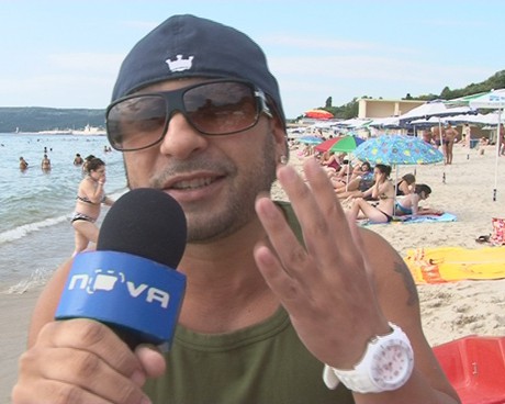 Мишо Шамара репортерства за Нова ТВ от Варна